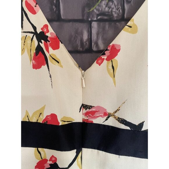 Donna Ricco Y2K New York 100% Silk Cherry Blossom Floral Empire Waist Sheath 6 - Picture 3 of 6